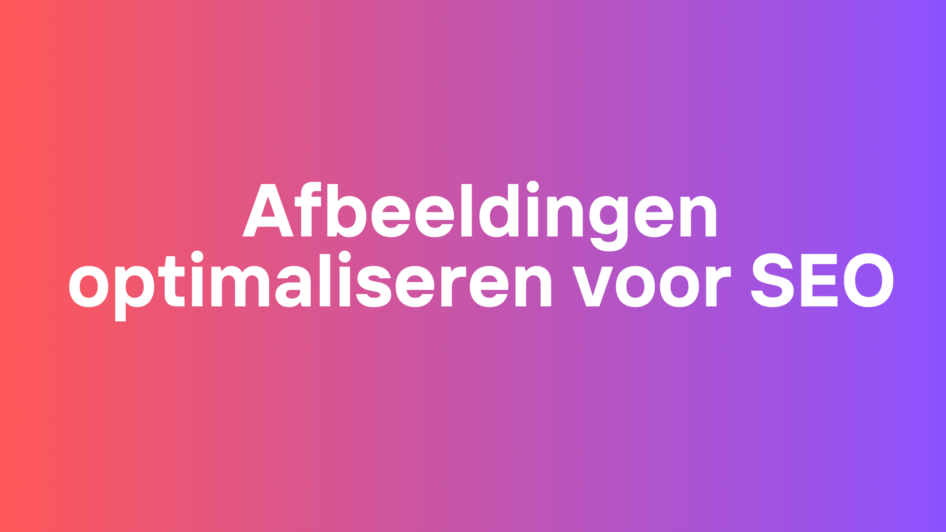 SEO voor afbeeldingen